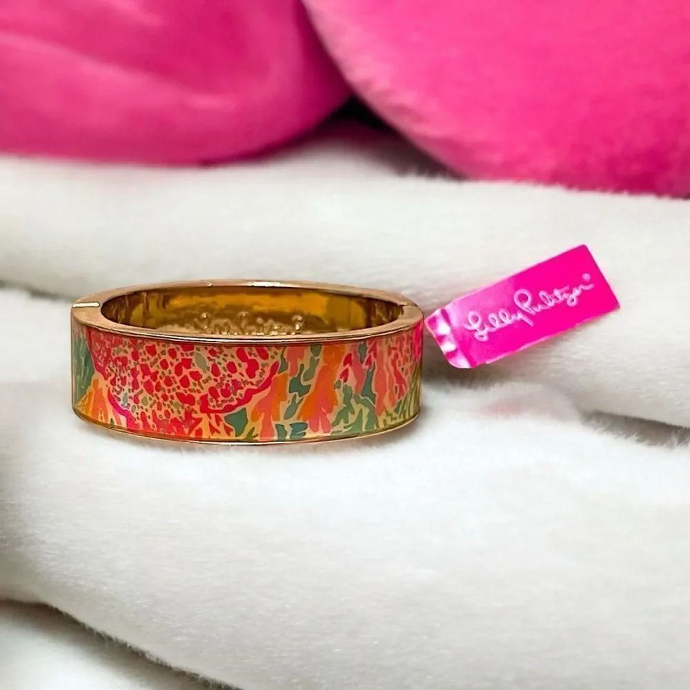 Lilly Pulitzer Flower Gold Tone Bangle